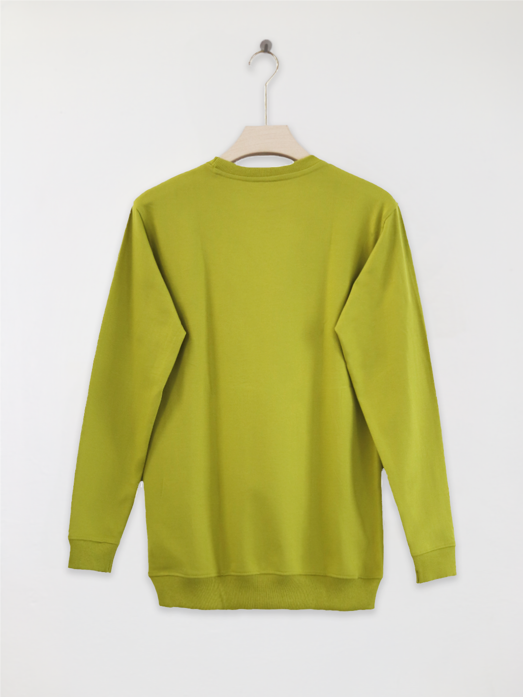 Cotton Full Sleeve Sweatshirt For Men (Lemon Green)